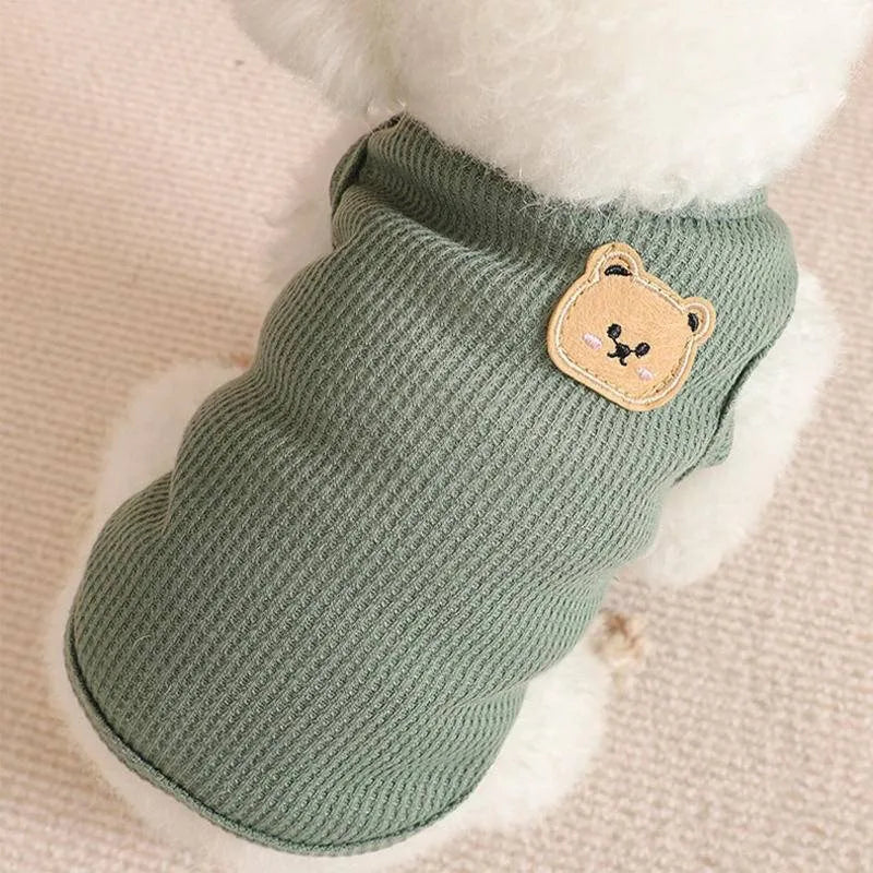 Breathable Polyester Dog Vest | Pet Clothing for All Seasons Green