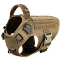 Military Large Dog Harness Pet German Shepherd Malinois Training Vest Tactical Medium Dog Harnesses Hunting For Dogs Accessories Dark Khaki