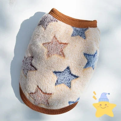 Cute Dog Clothes Winter Vest For Small Dogs Cats Warm Pets Sweater Soft Flannel Puppy Puffer Jacket Dog Accessories Supplies Xxs WHITE