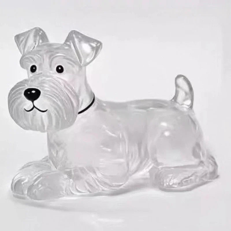 Clear Puppy Hair Memorial Keychain | Pet Fur Keepsake Capsule DIY Pendant A5