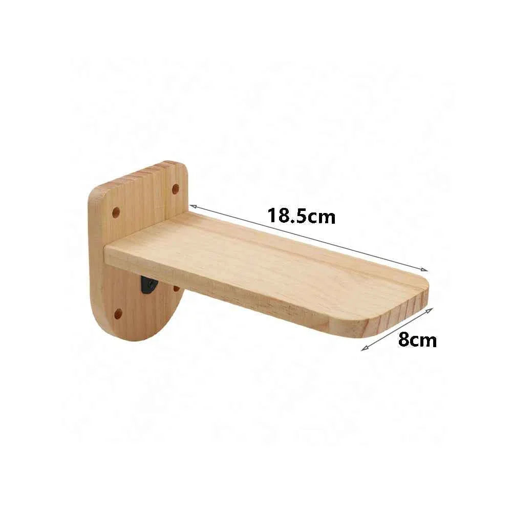 Wall-Mounted Cat Climbing Rope – Solid Wood Pedals & Sisal Scratch Training Toy for Indoor Cats cat pedal 1