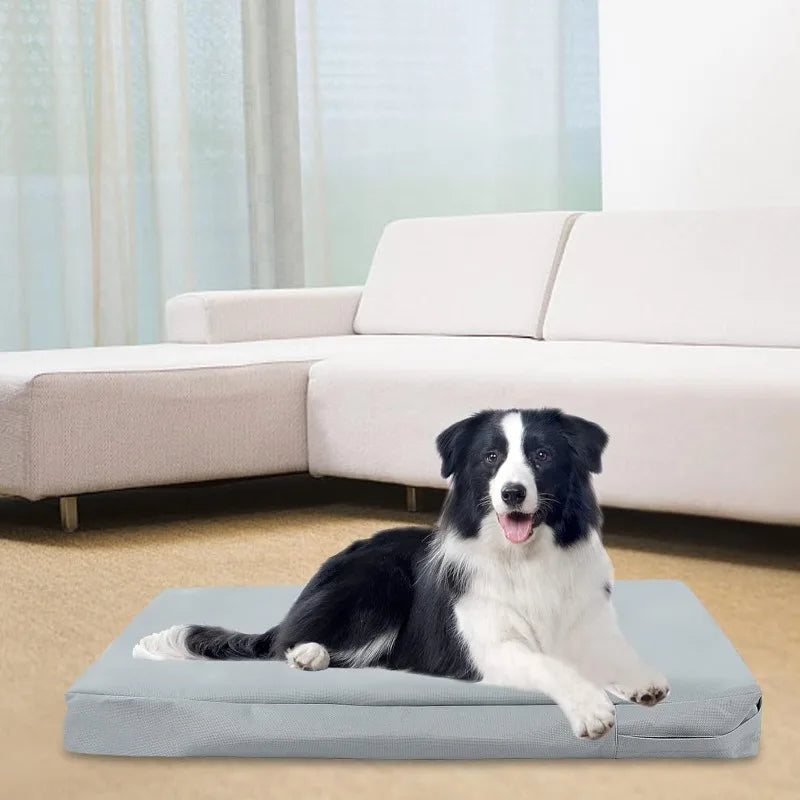 Washable Dog Crate Pad Cover Oxford Cloth Waterproof Dog Bed Cover for Puppy Kitten Replacement Pet Supplies (Only Covers)