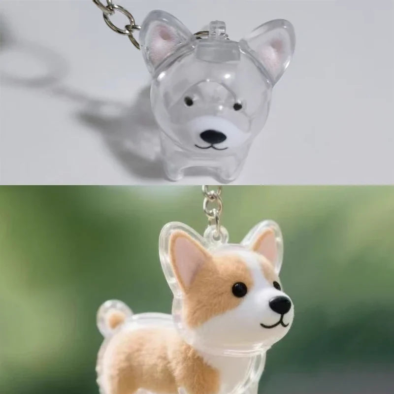 Clear Puppy Hair Memorial Keepsake Capsule | Pet Fur Container DIY Pendant Keychain A20