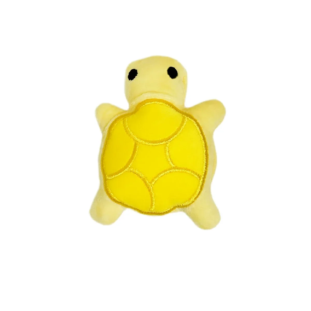 Plush Turtle Dog Toy for Puppies - Teething Chew Toy, Bite-Resistant Fleece for Dental Health & Interactive Play yellow