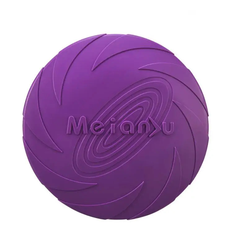 OUZEY Bite Resistant Flying Disc Toys For Dog Multifunction Pet Puppy Training Toys Outdoor Interactive Game Pet Dogs Products PURPLE