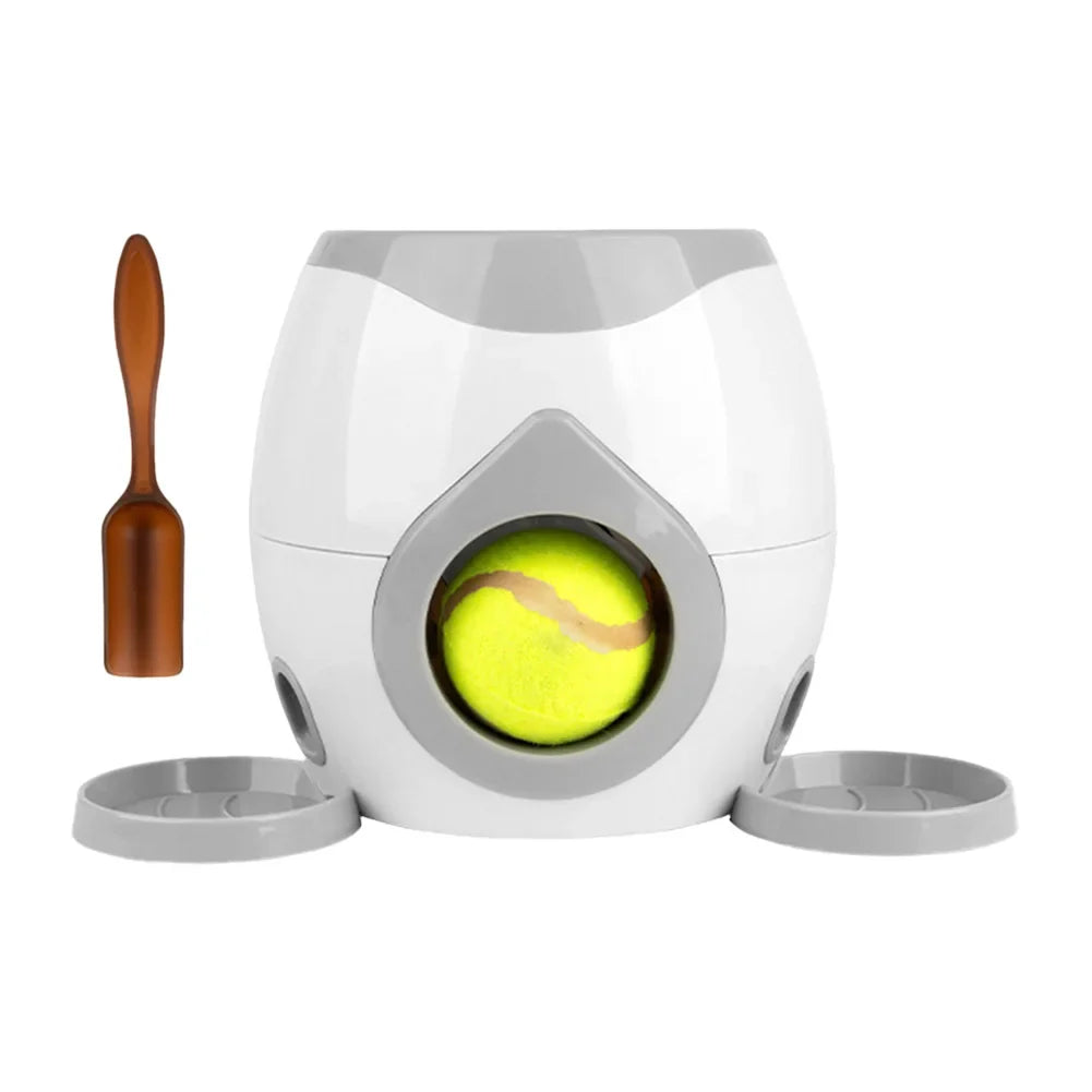 Automatic Dog Ball Launcher Dog Tennis Food Reward Machine Dog Tennis Ball Machine Slow Feeder for Small and Medium Dogs Feeder