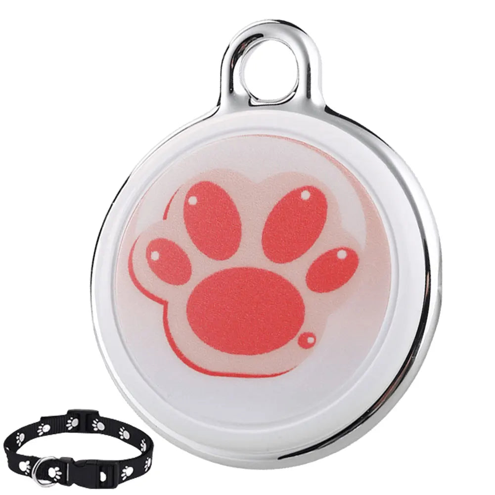 Pet Anti-Lost GPS Tracker Bluetooth-compatible Smart Wearable Waterproof Locator Real-time Tracking Dog Cat Collar Find Device Footprint