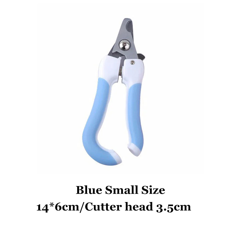 Professional Pet Nail Clippers for Dogs and Cats | Stainless Steel Two-Color Design Blue