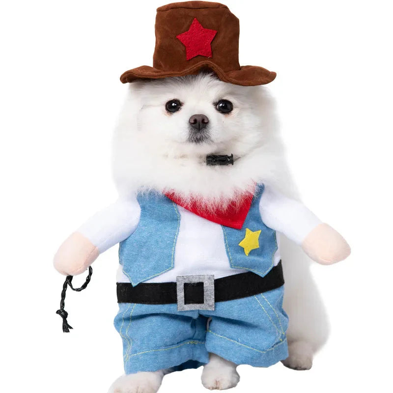 1PCS Halloween Dagger Pet Transformation Dress Festival Funny Knife Holding Dog Clothes Cat Standing Dress Pet Dress Up 4