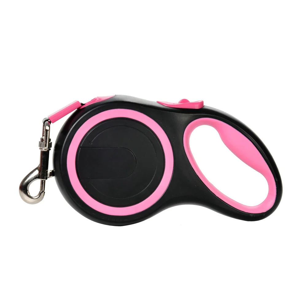 Retractable Dog Leash 8m (26 ft) Extendable Nylon Leash for Small, Medium & Large Dogs and Cats Rose Red China Mainland