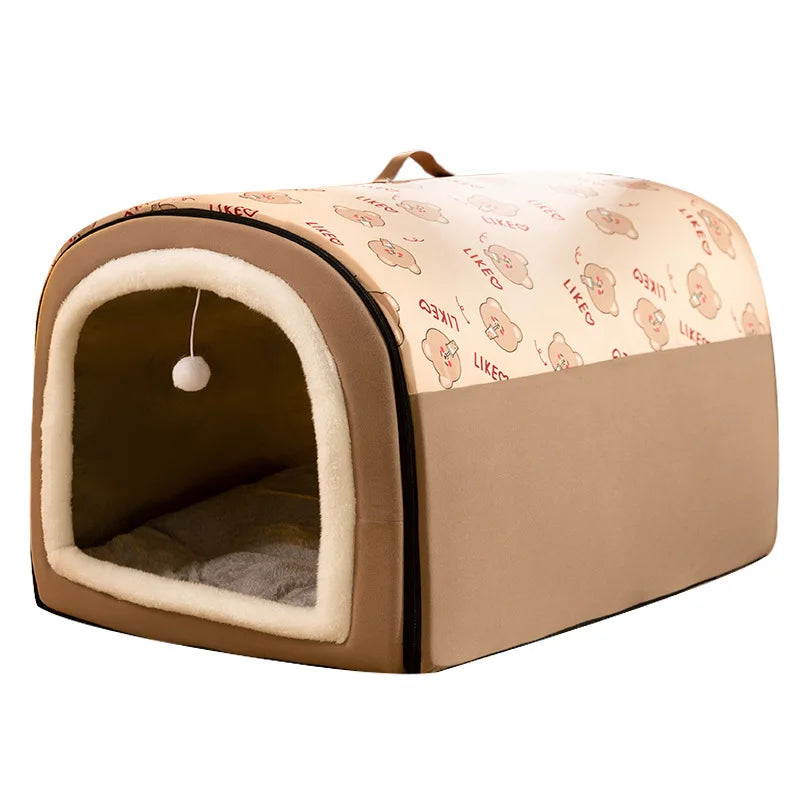 Self-Warming Pet Bed Cozy Cave Cat & Puppy House Indoor Sleeping Tent Nest for Small to Medium Dogs and Cats 3