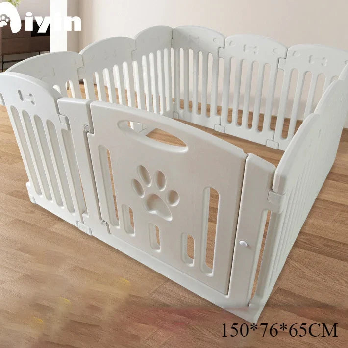 Indoor Dog Cage Small Dog Fence Indoor Enclosure Pet Fence Kennel Pet Fence Supplies Fences Dog House Enclosure Guard Rail 10 pieces 1 door