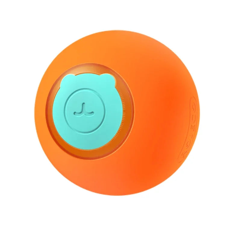 ROJECO Cat Toys Smart Interactive Cat Bouncing Ball Automatic Rolling Ball Training Self-moving Electric Toy Dog Pet Accessories Orange 1PCS Automatic Ball