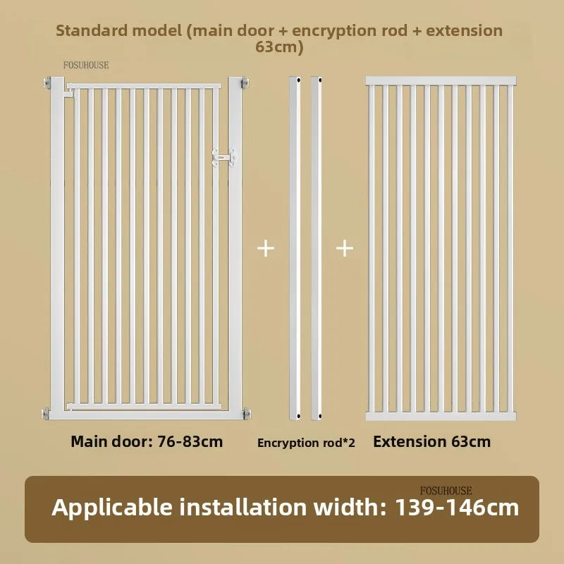 Free Punch Pet Fence Dog Fences Isolation Door Anti-Cat Door Fence Indoor Special Encryption Dog Safety Corral for Pet Products W139-146CM