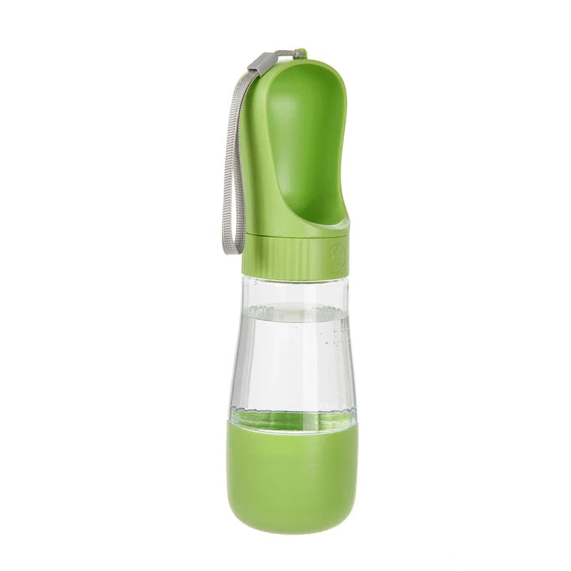 Portable 2-in-1 Dog Water Bottle with Food Container – Travel Pet Water Dispenser for Small to Large Dogs & Cats Green Water and Food China Mainland
