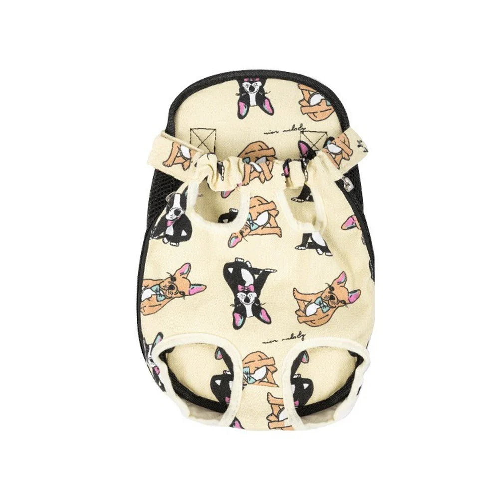 Breathable Camouflage Mesh Dog Carrier Backpack — Adjustable Pet Backpack for Small Dogs up to 22 lb (10 kg) Cat Dog Canvas