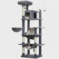 Extra Tall Cat Tree Tower – 6–7 ft Multi-Level Plush Condo with Scratching Posts