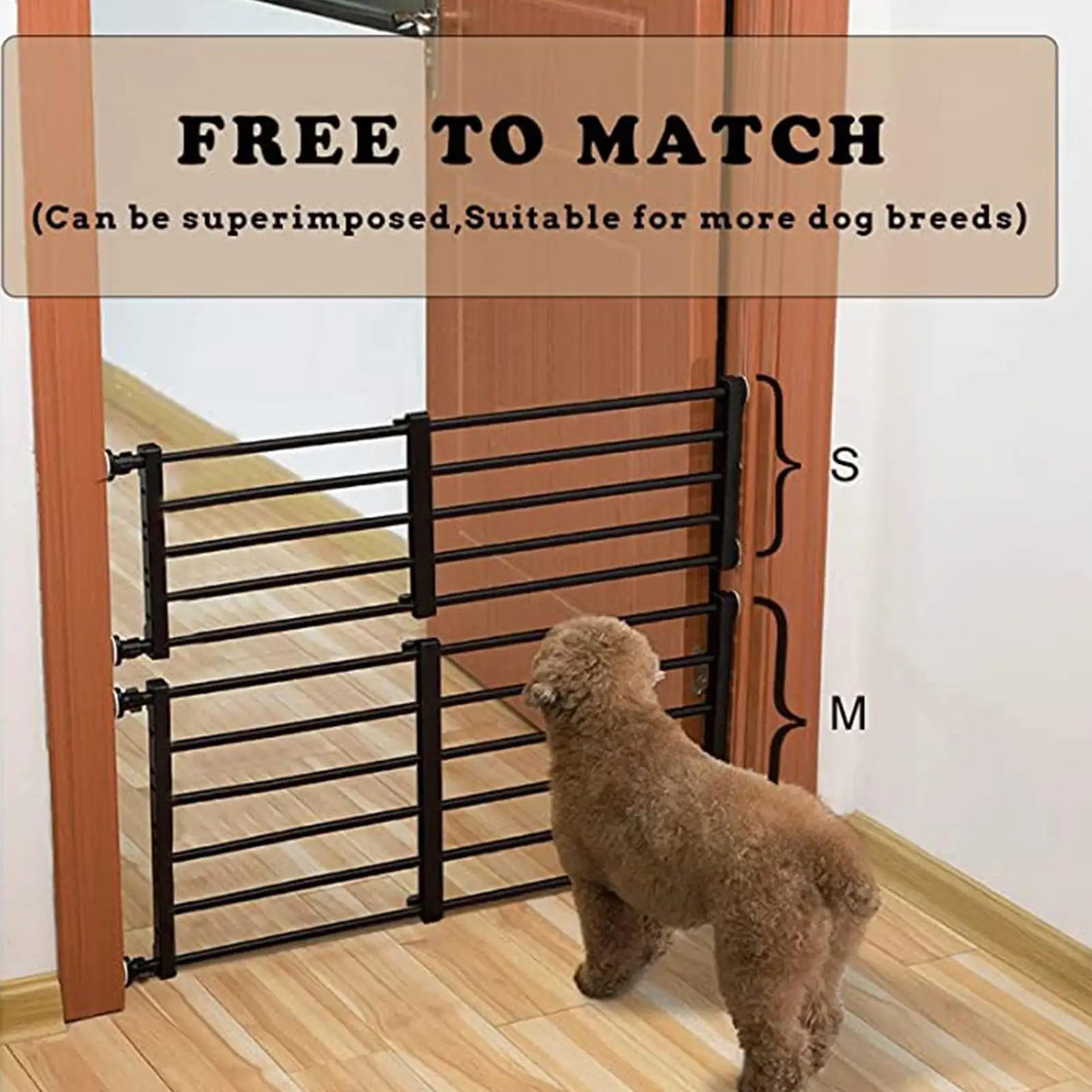 Pet Fence Barrier Gate Fence Cat & Dog Fence Indoor Fence For Medium & Small Dogs Prevents Dogs From Breaking Into Rooms