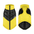 Winter Clothes for Dogs Warm Clothing Labrador Cotton Coat Harnesses Pet Products Clothes for Small Large Dog Reflective Stripe Yellow