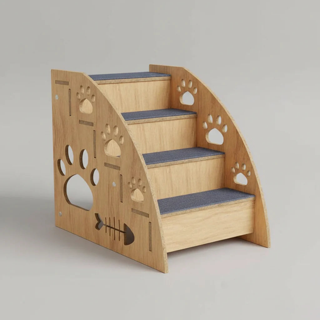 Detachable Dog Ladder Ramp – Non-Slip Steps for Small to Medium Dogs Four