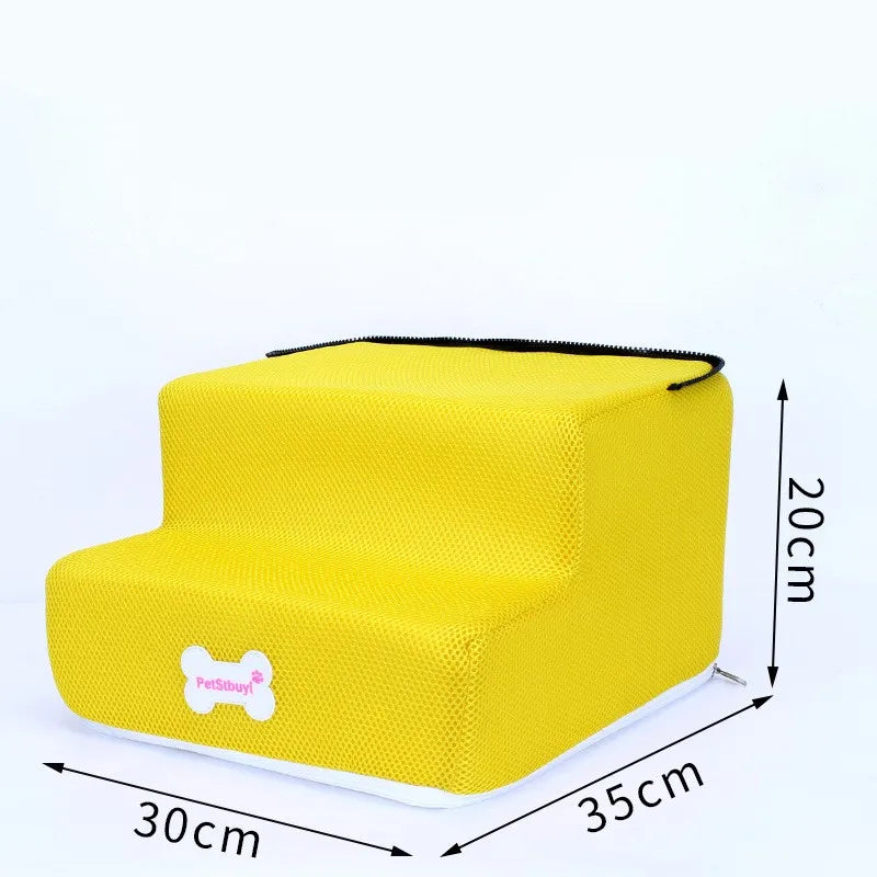 3-Step Pet Stairs for Small Dogs and Cats - Removable Washable Non-Slip Ramp Ladder two floors 6 China Mainland