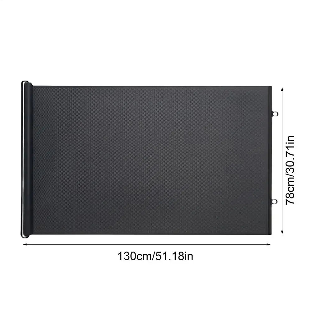 Dog Gate No Drilling Retractable Small Fence Dog Stairway Safety Barrier Enclosure for Outdoor Indoor Hallway Staircase Porch Black M