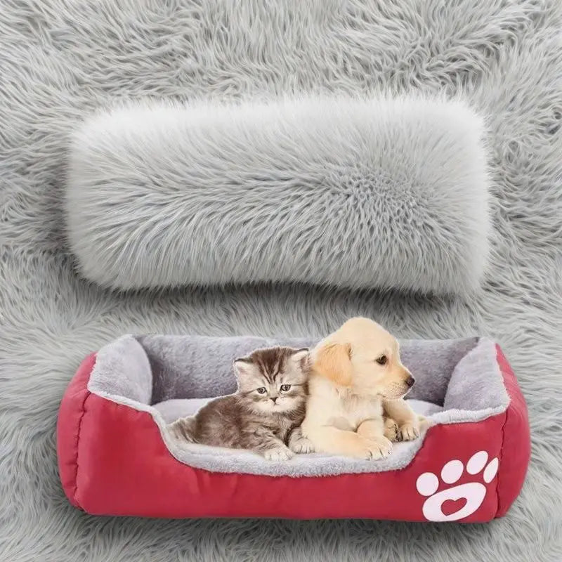 Large Plush Pet House Bed — Deep Sleeping Calming Dog & Cat Cushion for Puppies and Small Breeds (Chihuahua) 10