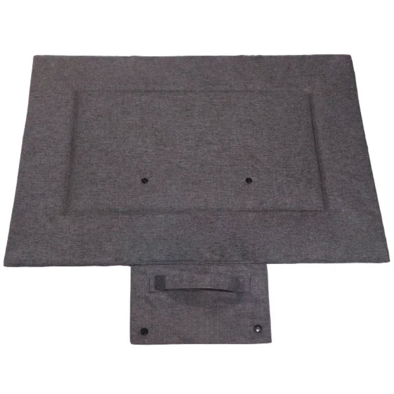 All-Season Portable Pet Bed for Outdoor & Indoor Use: Waterproof, Chew-Resistant Mat for Dogs and Cats with Easy-Clean Design Black