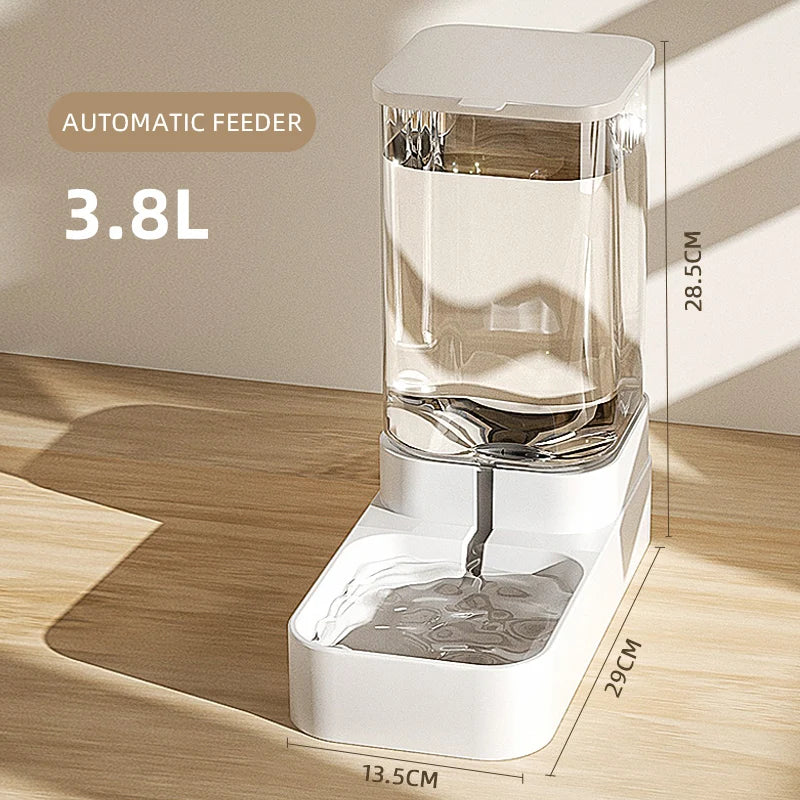Pet Feeder & Drinker for Dogs - 200g Plastic Food Dispenser (PP+PE) Drinker