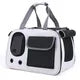 Portable Soft-Sided Nylon Pet Carrier for Cats & Small Dogs - Travel Mesh Carrier for Outdoor & Car black