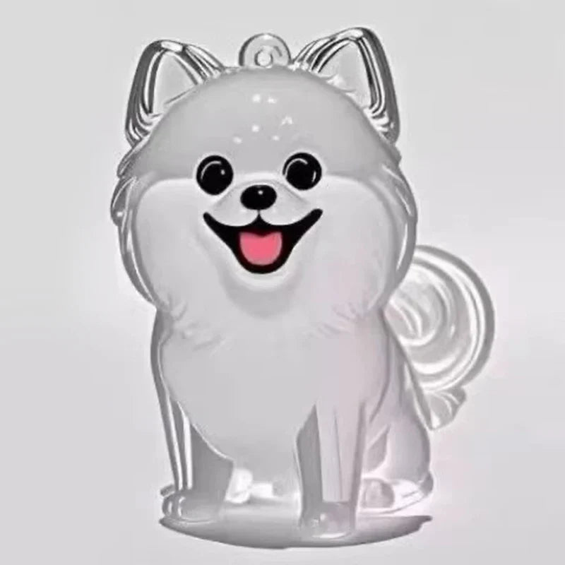 Clear Puppy Hair Memorial Keepsake Capsule | Pet Fur Container DIY Pendant Keychain A4