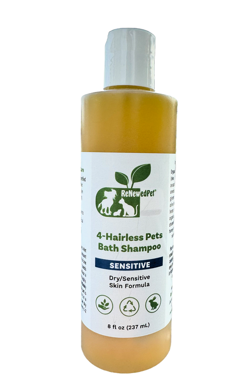 4-HAIRLESS PETS SENSITIVE SHAMPOO 8 OZ. ($4.11 oz.)