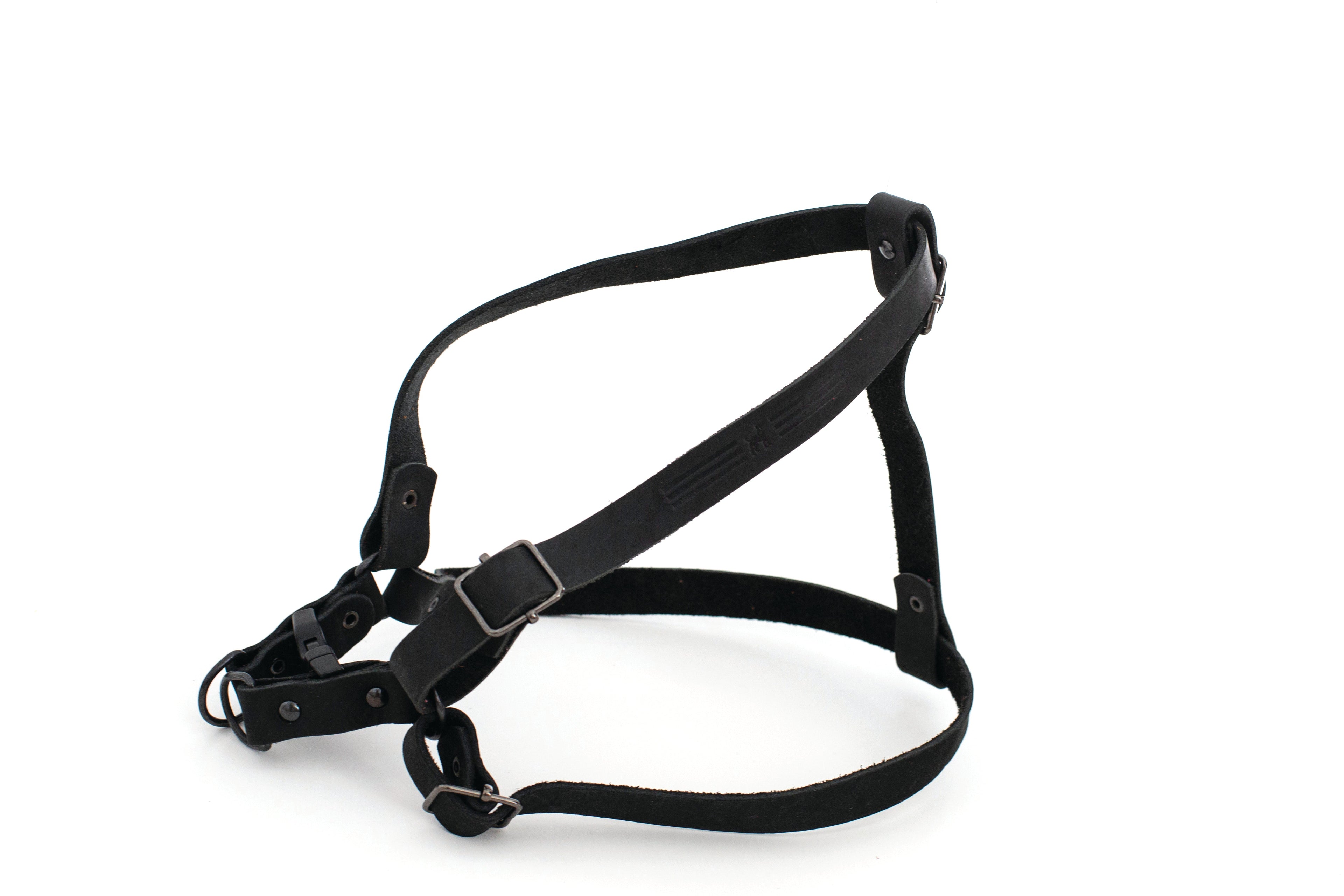 Sport Style Leather Step In Harness L 1" Wide 18"-32" Midnight Black