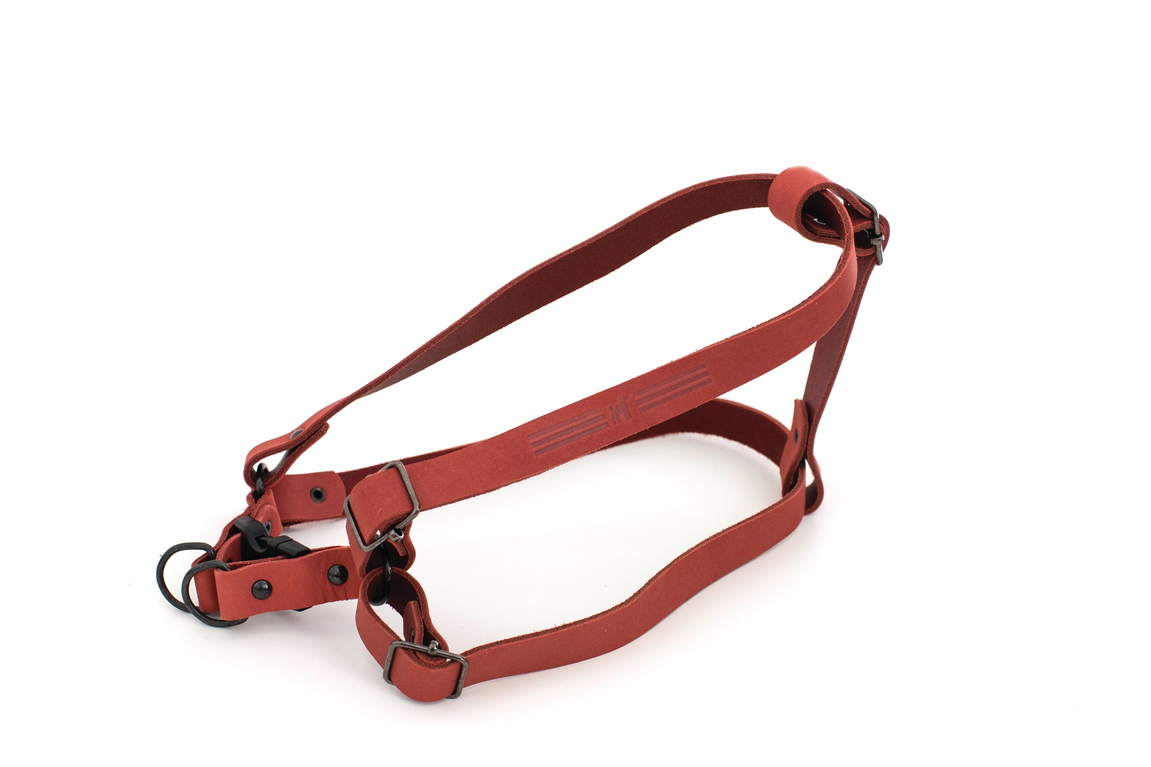 Sport Style Leather Step In Harness L 1" Wide 18"-32" Coral Reef