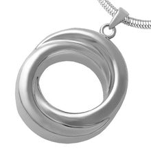 Infinite Circle Cremation Jewelry Pendant