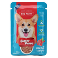 Super Perro BBQ Party Wet Dog Food Pouch (3.52 oz) Default Title