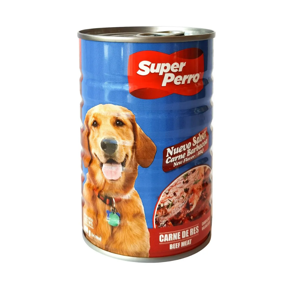 Super Perro Beef Meat Adult Wet Dog Food Can (14.11 oz) Default Title