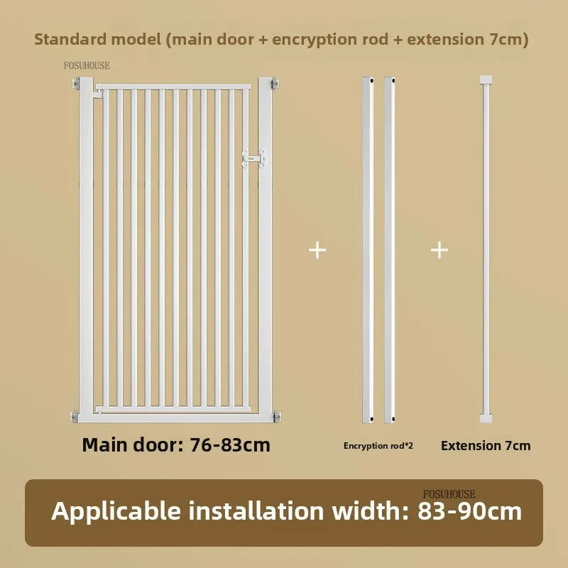 Free Punch Pet Fence Dog Fences Isolation Door Anti-Cat Door Fence Indoor Special Encryption Dog Safety Corral for Pet Products W83-90CM
