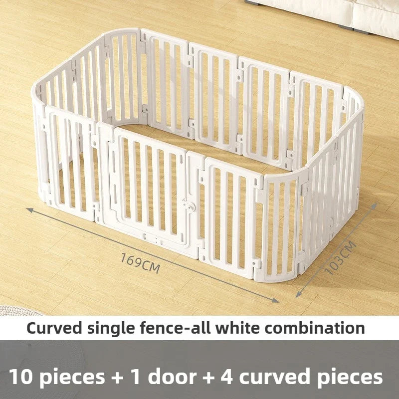 Indoor Household Pet Fence Waterproof Dog Fence Large Dog Protective Fence Free Combination Large Space Pet Isolation Fences 10 pieces Height 67CM
