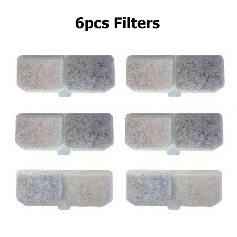 3L USB Pet Water Fountain with Pump & Filter Anti-Dry Burning Cat Water Dispenser Auto Recirculating Pet Water Flow Drinker 6pcs Filter Set 3L