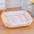 Color Square Winter Warm Pet Bed – Dog & Cat House Beige