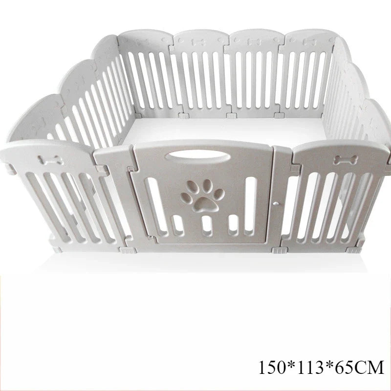 Indoor Dog Cage Small Dog Fence Indoor Enclosure Pet Fence Kennel Pet Fence Supplies Fences Dog House Enclosure Guard Rail 12 pieces 1 door