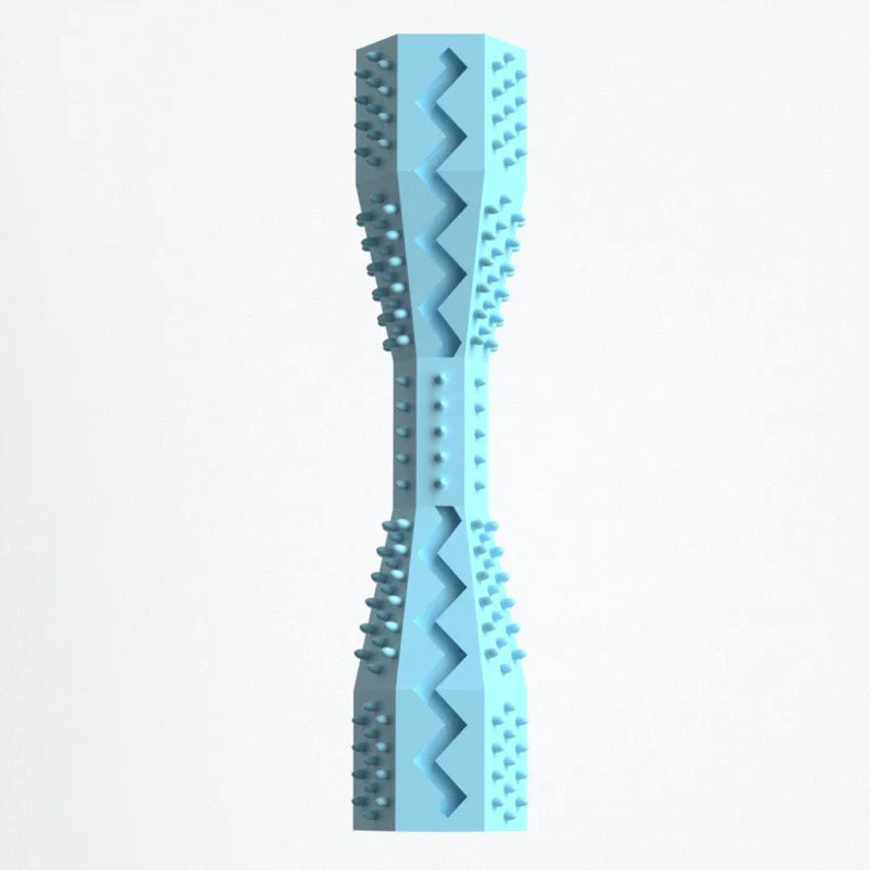 TPR Dog Chew Stick Bite-Resistant Treat-Dispensing Teeth Cleaning Toy blue