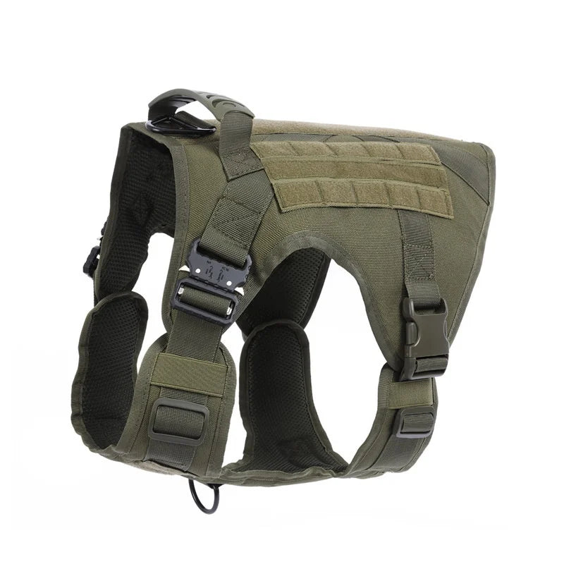 Tactical Military Vest Pet German Shepherd Golden Retriever Tactical Training Dog Harness and Leash Set For All Breeds Dogs Green Harness China Mainland
