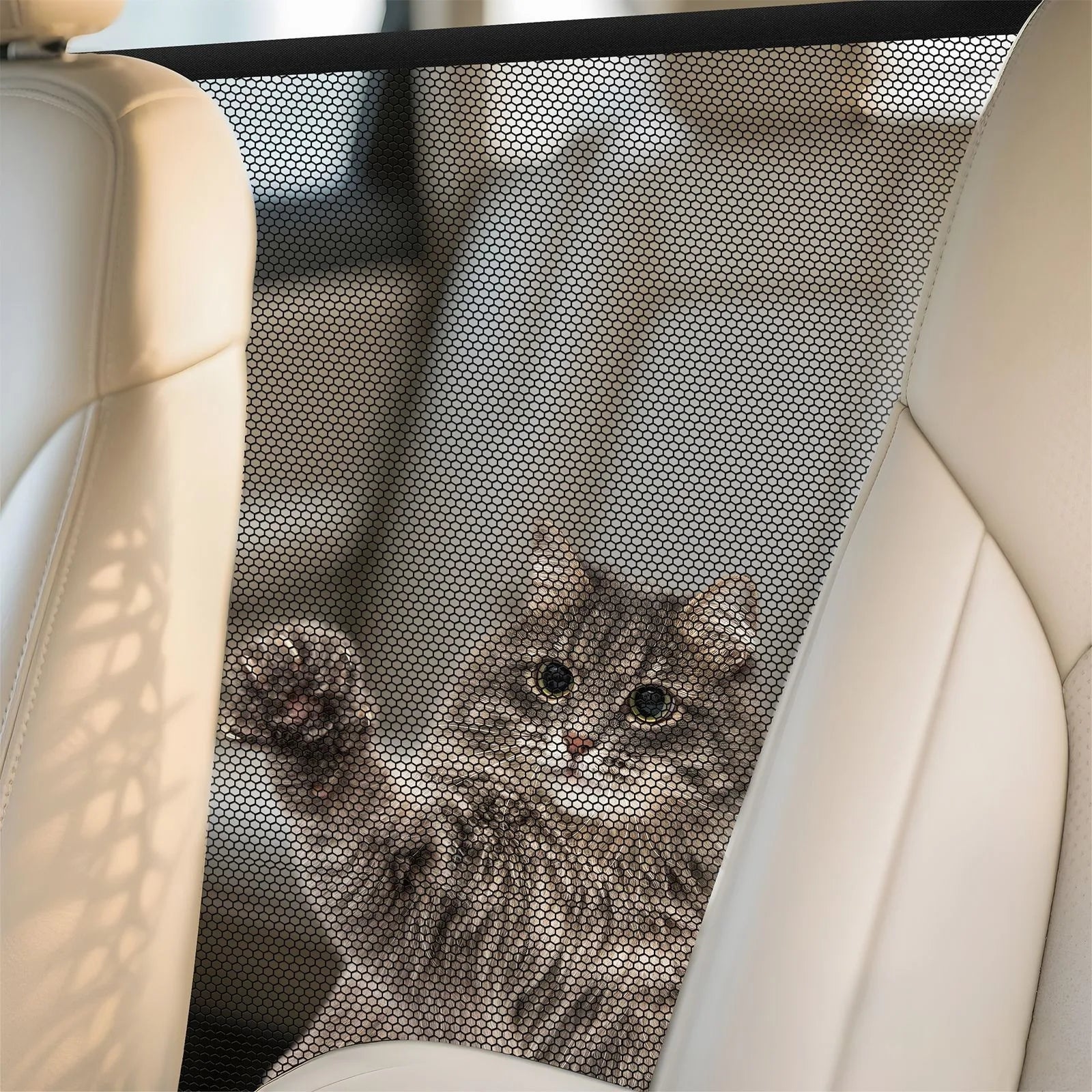 Car Trunk Fence Pet Dog Isolation Protective Net Sturdy Durable Elastic Isolation Nets Pets Safety Fence for Any Vehicle