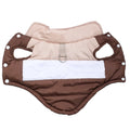 Dog Clothes For Autumn Winter Warm Pets Jacket With D-ring Outdoor Waterproof Puppy Vest Coat For Small Medium Dogs Yorkshire Brown