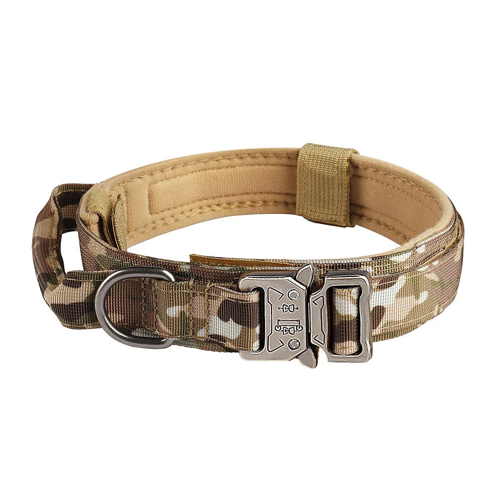 Dog Traction Tactical Collar Outdoor Neck Ring Thickened Large Dogs Can Hold Dog Neck Cover dog collar