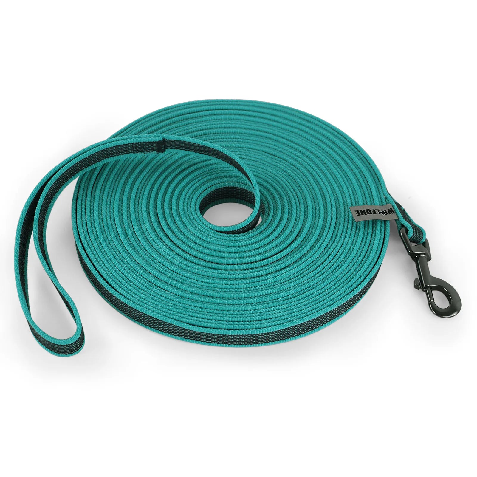 Adjustable Long Dog Leash – 1.5m/2m/3m/5m/10m/15m (4.9–49.2 ft) Lightweight Fiber Training Lead with Buckle, Personalized LS green