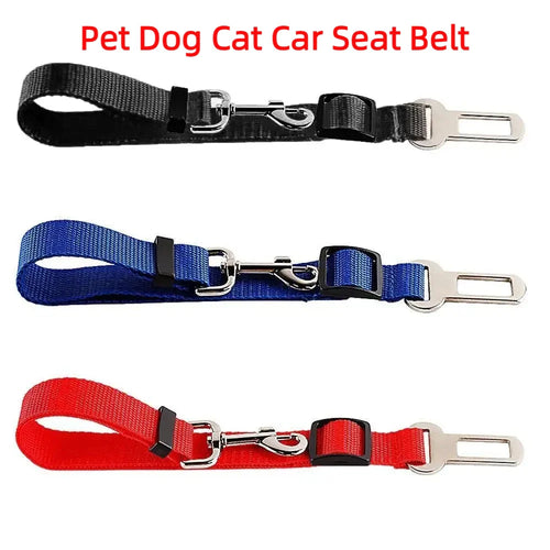 Adjustable Pet Car Seat Belt Harness for Dogs & Cats – Breakaway Travel Leash Restraint