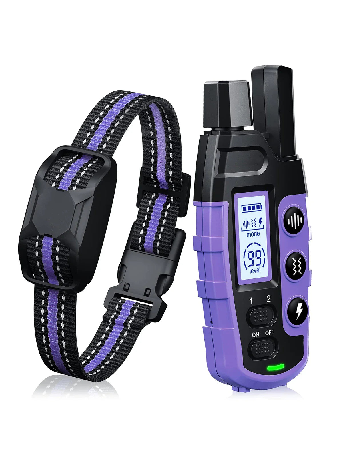 3300Ft Electric Dog Training Collar Remote Control Waterproof Pet BehaviorFor 5-120lbs Puppy With Shock Vibration For 1 Dog